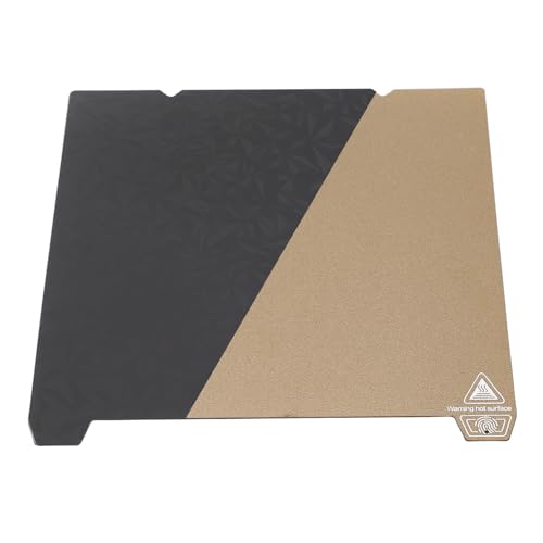 Fockety Textured PEI Sheet and Smooth PEO Build Plate, Double Sided Removable Magnetic Flexible 3D Printer Build Surface Heated Bed, 235x235mm PEI Spring Steel Plate for K1
