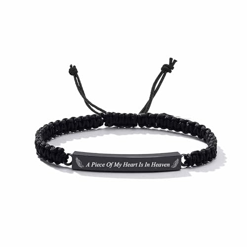 Cremation Jewelry for Ashes Urn Cuff Bangle Rope Bracelet for Men Women Cremation Bracelet for Pet Ashes Keepsake Memorial Ash Bracelet Gifts Style2-A Piece Of My Heart