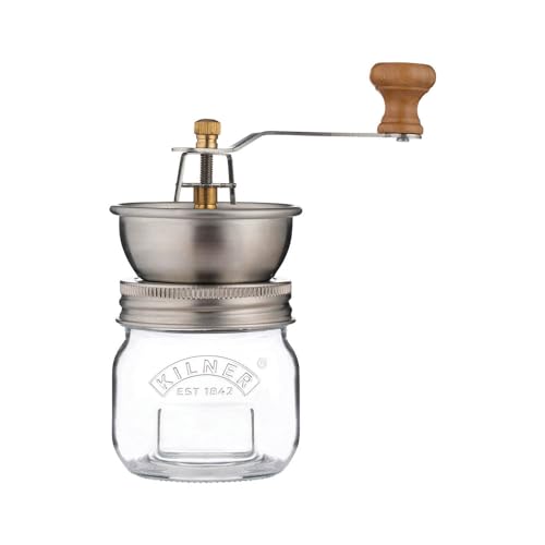 Kilner Seasoning Grinder 250 ml Glass Jar with Ceramic Grinder for Salt, Pepper, Herbs and Spices One Size