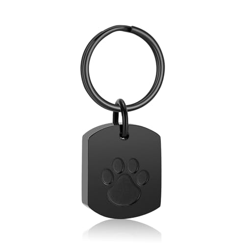 Cremation Jewelry Urn Keychain for Pet Human Ashes Dog Cat Keepsake Memorial Urn Keychain Ash Holder for Women Men Black-c
