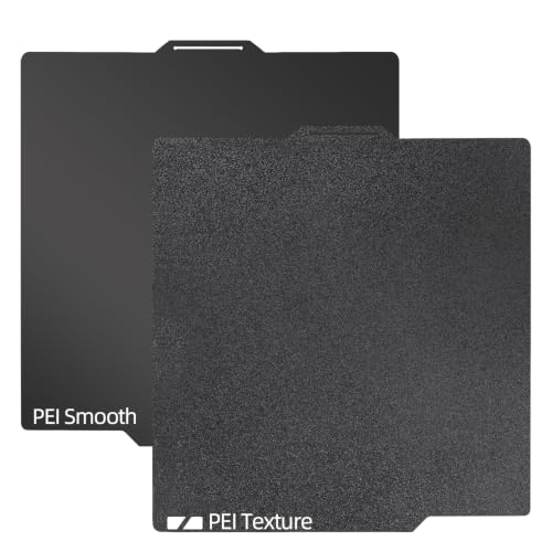 IdeaFormer P1S PEI Build Plate for Bambu Lab X1 X1C X1E P1P P1S P2S A1, Double Sided Smooth Textured PEI Spring Steel Bed Plate Sheet 257x257mm for Bambu Labs X1 X1C X1E P1P P1S P2S A1 Smooth PEI+Textured PEI