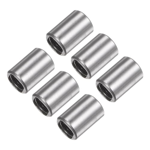 sourcing map 6pcs LM3UU Linear Ball Bearings, 3mm Bore Dia, 7mm OD,10mm Length, Linear Motion Bearing for CNC Machine Tool 3D Printer 6