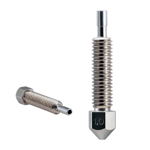 Micro Swiss Brass Plated Wear Resistant Nozzle for FlowTech™ Hotend - 1.00mm