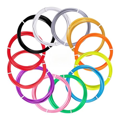 Kretrum 3D Pen Filament, 18 Colours, 1.75 mm, 72m (236 Feet), PLA, 0.24 kg