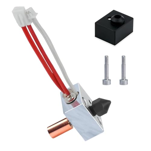 Super Print Sprite Extruder/Pro Heater Block Upgrade Hotend Kit,Ender 3 S1 Bi-Metal Heatbreak,MK8 Hardened Steel Nozzle 0.4 for Ender 3 S1,Ender 3 S1 Pro,S1 Plus,CR10 Smart Pro,Sermoon V1,300℃ MK8 Hardened Kit