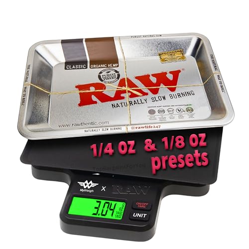 My Weigh X RAW Digital Scale with 21cm Mini RAW Rolling Tray