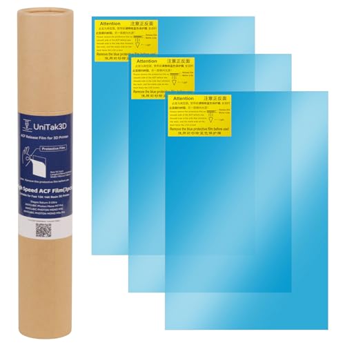 UniTak3D Photon Mono M5S/M5S Pro/M7 Pro/Saturn 3 Ultra ACF Release Film 278×190mm 3Pcs