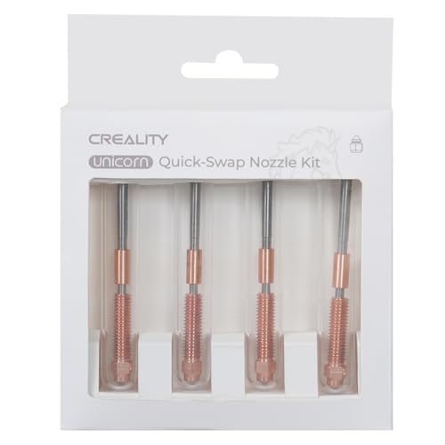 Creality Unicorn Quick-Swap Nozzle Kit for K1C, Ender 3 V3, 3D Printer High Speed Tri-Metal Copper Nozzle and Titanium Alloy Heatbreak Nozzle Kit for K1 Max, Ender 3 V3 Plus