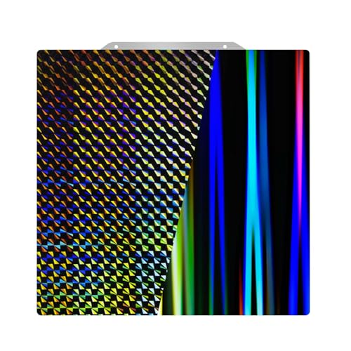 IdeaFormer H1H Build Plate 235 x 235 mm Smooth Rainbow Streak + Phantom Beam Spring Steel Plate for Creality K1/K1C/Ender 5 S1/Ender 3 S1/Ender 3 V3 etc. 235x235