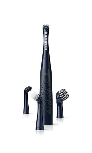 NEW Rechargeable SonicScrubber - Rechargeable Electric Scrubbing Brush - Cordless Cleaning Tool - 3hr Battery - Homes, Kitchens, Bathrooms, Footwear & More - USB Charging Cable + 4 Brush Heads Rechargeable System