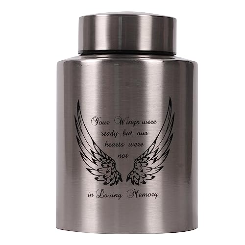 Angel Wings Medium Keepsake Urns for Human Ashes (Silver Wings) Silver Wings