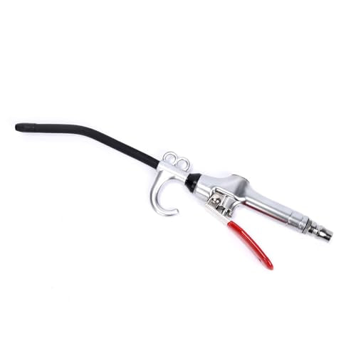 1/4" Zinic Alloy Air Blow Gun with Portable Hook 13bar/187psi JP Connect Fitting for Cleaning Dust,Industrial,Electronic,Car,Home