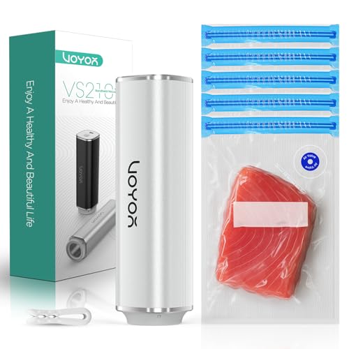 VOYOR Vacuum Sealer, Handheld Vacuum Sealer for Food, Cordless Design Silver