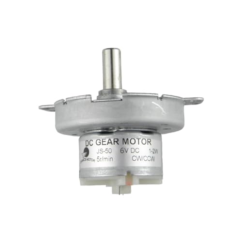 CHANCS Gear Electric Motor 6V 5RPM D-Shaft POM Plastic Gear Gearbox 6V D-Shaft