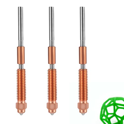 K1C Nozzle, 0.4mm 3D Printer Hard Steel Nozzle Replacement for Creality K1C Ender 3 V3 Ender 3 V3 Plus 3D Printer Parts Accessories (3pc)