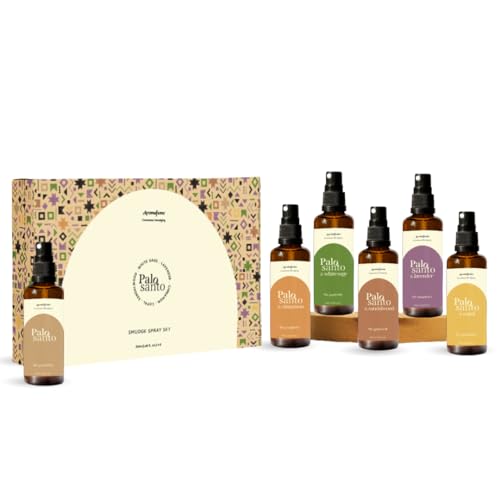 Palo Santo Smudge Spray Gift Set, 6x50ml, Aromafume