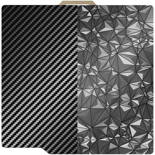 YOOPAI Dual-Sided Build Plate for Bambu Lab A1/P1P/P1S/X1C/X1E, 257x257mm Textured PET + PEO Build Plate Magnetic Spring Steel Sheet Printing Bed, Flexible Heated Bed for 3D Printer Bambulab PEO+PET 257x257