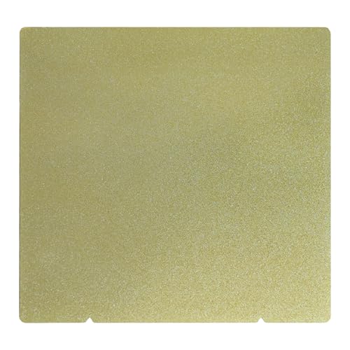 Prusa MK4 Core One PEI Build Plate, Double Sided PEI Flexible Removal Spring Steel Sheet Plate 241x253.8mm, Prusa 3D Printer Accessories Replacement Prusa 253.8x241mm Double Sided Textured Golden PEI