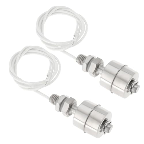 2pcs 45mm Liquid Water Level Float Switch Control Sensor Stainless Steel Float Switch Automatic Liquid Level Sensor for Water Tank Household Water Tower