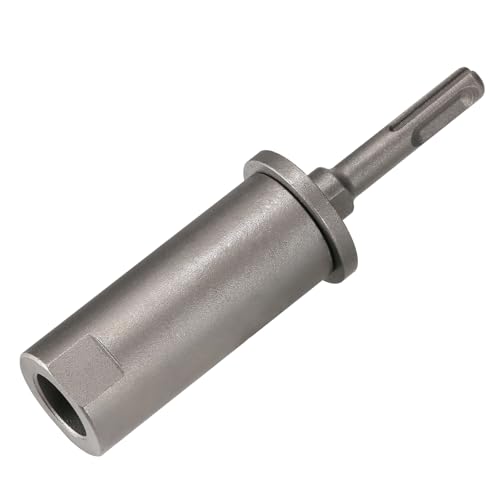 SDS Plus Ground Rod Driver for Grounding Rod, 40CrMo Steel Adapter Bits for All SDS-Plus Rotary Hammer Drill, Removable Tool for Fence Installation Rebar Piling - ODØ19mm X 145mm Length 3/4"(19mm)