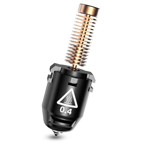 FLASHFORGE Adventurer 5M Nozzle Assembly, 32mm³/s High Flow, 35S Fast-Heat 200℃, 3S Quick-Release 3D Printer Copper Steel Nozzle Parts for AD5M/ AD5M Pro (0.4mm) 0.4mm-280℃