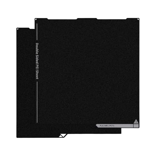 Double Side Black PEI Build Plate for Anycubic Kobra 3, 3D Printer Dual Side Textured PEI Print Bed Platform for Kobra 3, Kobra 3 Combo 3D Printer Platforms Double Black PEI