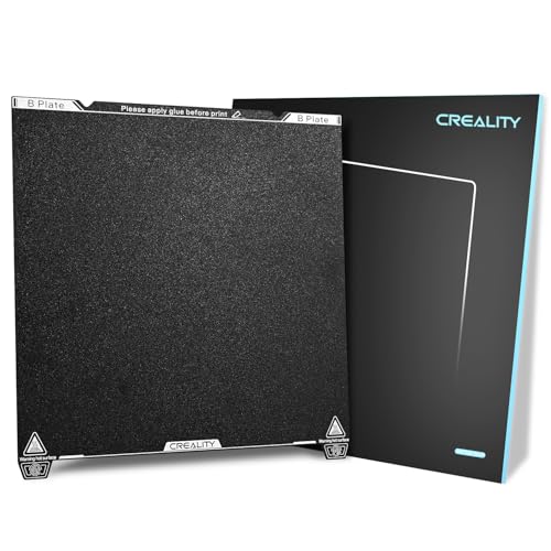 Creality K1 Max PEI Build Plate, 315x310mm Textured Flexible Spring Steel Bed Platform with PEI Coating Surface for Creality K1 / K1 Max/Ender 3 V3 Plus / 3 Max Neo 3D Printers (No Magnetic Base) K1 Max(315*310mm) Frosted