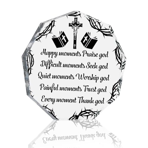 Xmas Gifts for Women Men,Acrylic Religious Gift,Christian Gifts for Women Men,Baptism Gifts for Girls Boys,Religious Gifts for Woman,Confirmation Gifts for Boys,Bible Gifts,Catholic Gifts