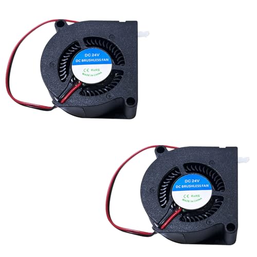 2PCS Kobra 3/Kobra 2 Series Blower Fan 5020 DC 24V for Kobra 2 /Kobra 2 Max/Kobra 2 Pro/Kobra 2 Plus/Kobra 2 Neo