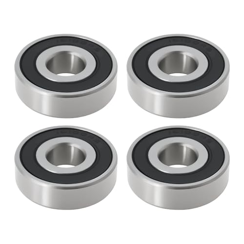 SG Store 4Pcs Deep Groove Ball Bearing Double Sealed Industrial Bearings 16100-2RS for Bicycle Scooter Supermarket Shopping Cart 28x10x8mm