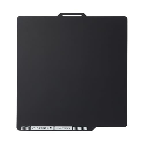 ANTINSKY Cold PEI Build Plate for Bambu-Lab X2D P2S P1S P1P X1C X1E A1 3D Printers, Double Sided 257.5 x 257.5mm Energy-Saving Low-Temperature Print Strong-Adhesion Platform No Glue Required Black 275.5*275.5mm