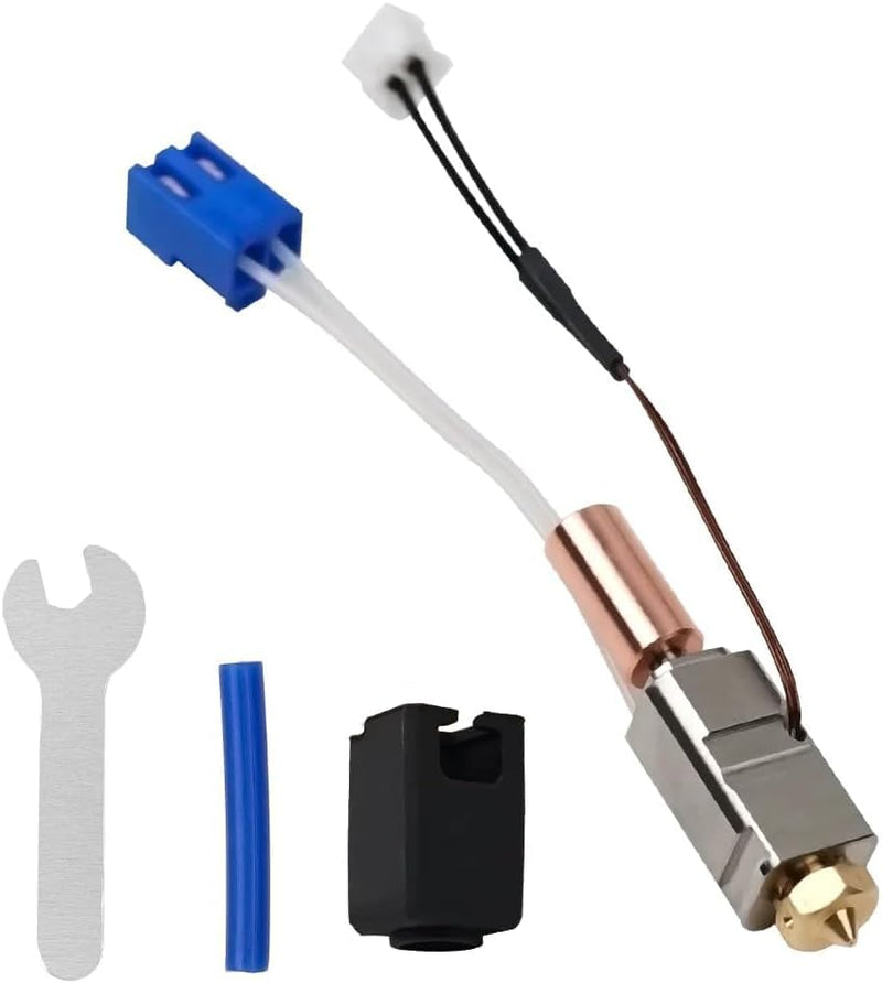 for Artillery Sidewinder X1 X2 Genius Upgrade Hotend Kit,with Heater Cartridge Thermistor All Metal Throat Volcano Nozzle Heating Block Silicone Socks Printer Accessories