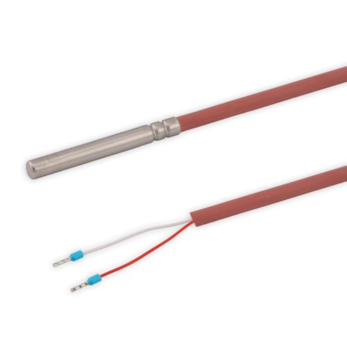 Temperature Sensor NTC 2.2 kOhm | 2 Metre Silicone Cable | Up to +200°C | Made in Germany | Temperature Sensor Sensor Cable Sensor Solar Sensor 2m Silikon-Leitung 1