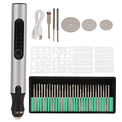 Mini Router Set, Electric Router, USB Rechargeable, Pen Sander, Mini Grinder, 10W, 3 Speeds, 18000RPM High Speed Rotation, 300mAh Battery Capacity, Automatic Power Off, Cordless,