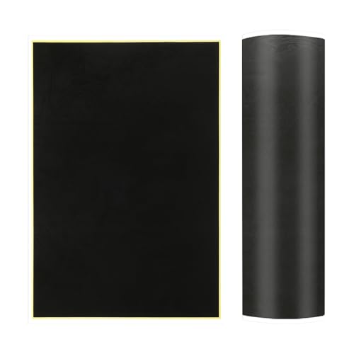 PATIKIL 15.3x10.4 Inch Laser Engraving Paper, 2 Pcs Laser Engraving Marking Color Paper for Fiber Laser Marking and Engraving on Metal Ceramics Glass, Black