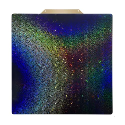BORDSTRACT Double-Sided Build Plate, PEI Spray Coating + PEY Smooth Film Spring Steel Flexible Plate 300x300mm without Soft Magnetic Base for Most Models of 3D Printer Platforms PEI spray + PEY film 300*300mm