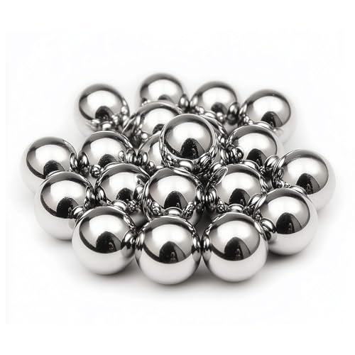 HiPicco 25 Pack 15mm Bearing Ball 304 Stainless Steel G100 Precision Balls