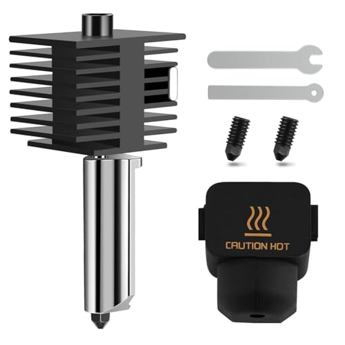 CCTREE A1/A1 Mini Hardened Steel Nozzle Assembly Hotend Kit, 0.4mm A1 Hardened Steel Hotend Kit