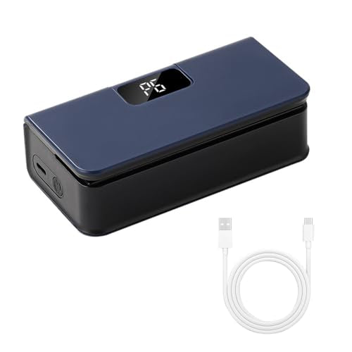 Mini Bag Sealer, Portable Package Resealer with Back Magnet & Hidden Cutter, 6 Modes, Automatic Air Sealing Machine for Plastic Snack Storage Black