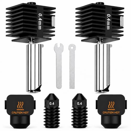 2PCS 0.4mm Hotend Nozzle Kit for Bambu Lab A2L/A1/A1 Mini 2