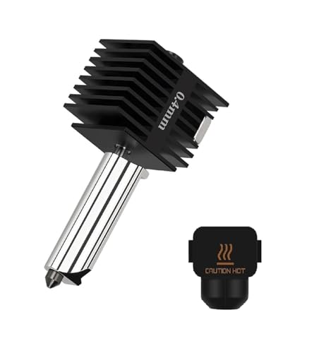 Replacement for Bambu Lab A1 Series 3D Printers Bambu lab A1/A1 Mini Hotend with a 0.4mm Hardened Steel Nozzle and Silicone Cover (0.4mm nozzle) 0.4mm nozzle