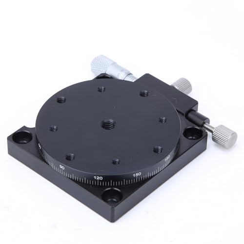 RS60-L Manual Linear Stage Trimming Aluminum Alloy 60mm Diameter Micrometer Drive 0 01mm Accuracy Anodized