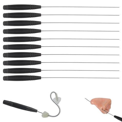10 Piece Hearing Aid Cleaning Kit – Reusable Ear Wand, Hearing Aid Brushes, Easy to Use, Durable and Convenient for Maintenance
