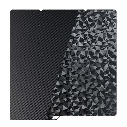 IdeaFormer Dual Surface Build Plate 264x276mm for Anycubic Kobra S1 Combo PEO+PET(Diamond+Carbon Fiber)