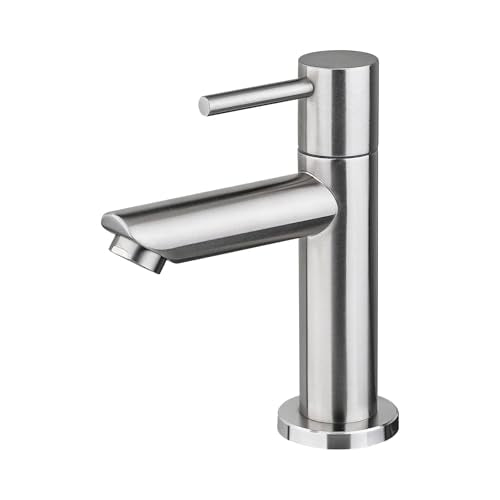 Ibergrif M18103 Brushed SUS304 Cold Water Basin Tap, 70 mm