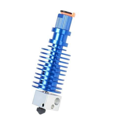 Super Print Upgrade I3 Mega All Metal Hotend Kit,Bi-Metal Heatbreak,Heater Block Aluminum,V6 Hardened Steel Nozzle 0.4mm for I3 Mega,Mega X,Mega S,Mega Pro,Chiron,V5 Print Head Hotend. I3 Mega Hotend Mega-Hardened Steel Kit