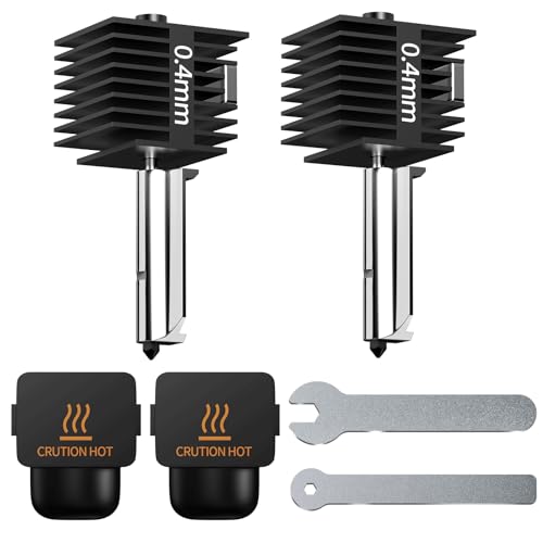 2 Pack 0.4mm Hotend Kit Assembled Print Head for Bambu Lab A1/A1 Mini 0.4mm-2PCS