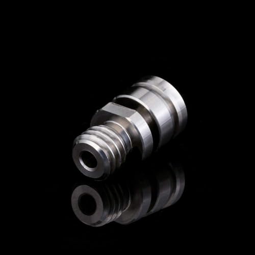 Super Print CR10 Titanium Alloy HeatBreak for All Metal Hotend Ender 3/Ender 3 V2 /Ender 5 /Pro CR-10/ CR10S/ CR-10S PRO/CR6-SE/MAX 1.75MM Filament Smooth.(2PCS) 2PCS