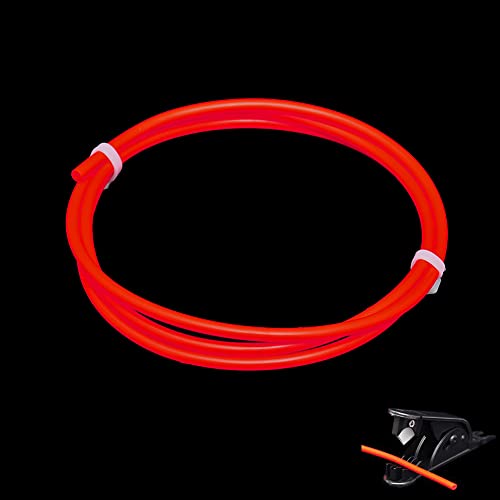 Super Print PTFE tube for 1.75mm filament,ID1.9mm OD4mm PTFE Tube,Bowden Tube 1.75mm,Teflon Tubing for 3D Printer J-Head Hotend Bowden Extruder 1.75mm. Red 3-meters