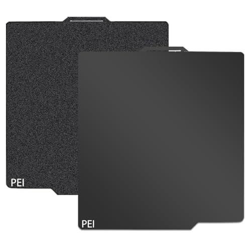 For Bambulab Printing Plate, Black PEI Printing Bed for Bambu Lab A1 X1C P1P P1S X1, Bambulab Filament Carbon Plate, Smooth Texture, 257 x 257 mm, for Bambulab 3D Printer Heated Bed